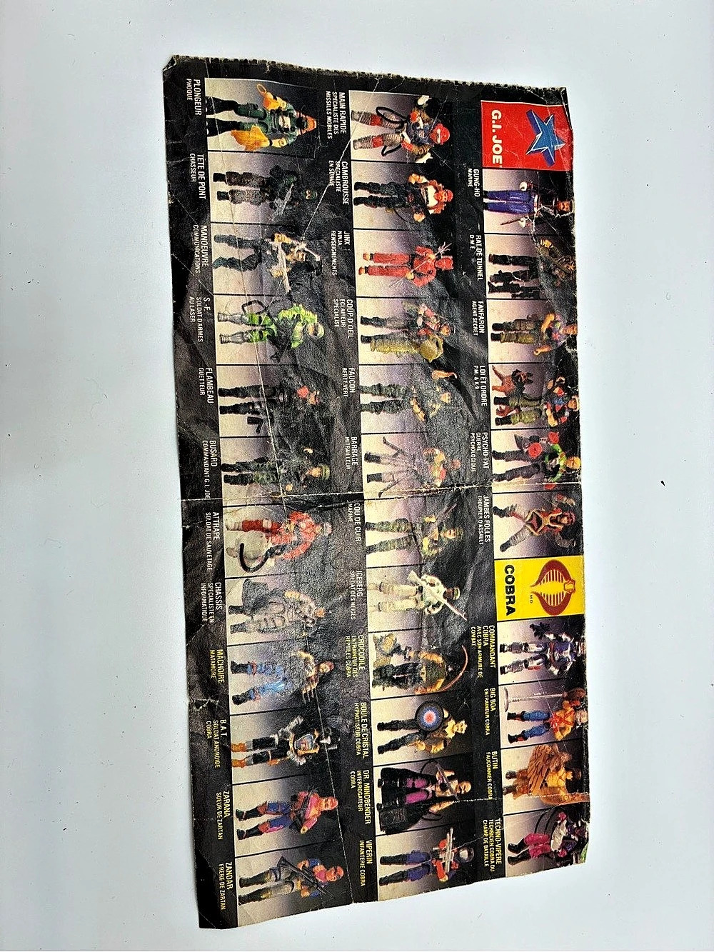 Hasbro G.I. Joe 1987 Canadian Fold-Out Toy Catalog / Poster